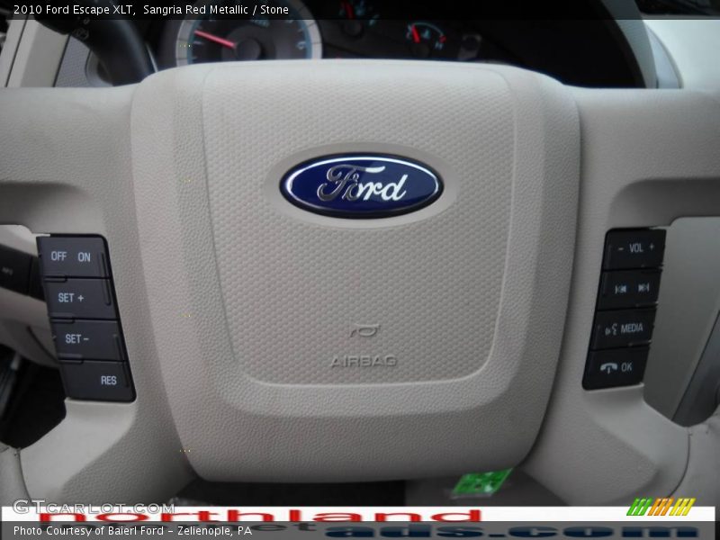 Sangria Red Metallic / Stone 2010 Ford Escape XLT