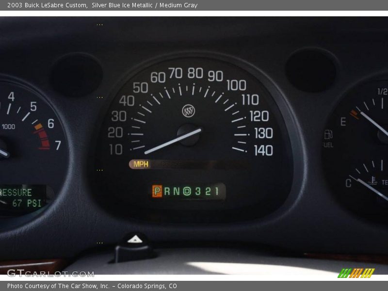 Silver Blue Ice Metallic / Medium Gray 2003 Buick LeSabre Custom
