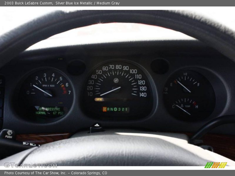 Silver Blue Ice Metallic / Medium Gray 2003 Buick LeSabre Custom