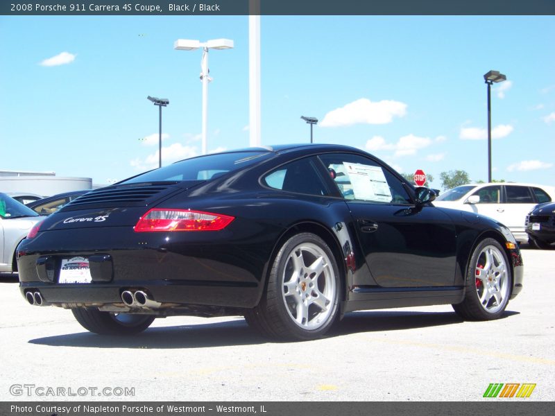 Black / Black 2008 Porsche 911 Carrera 4S Coupe