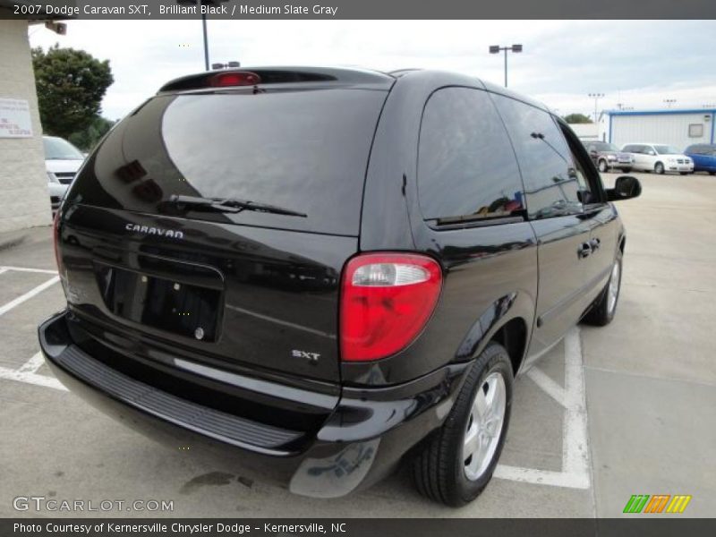 Brilliant Black / Medium Slate Gray 2007 Dodge Caravan SXT