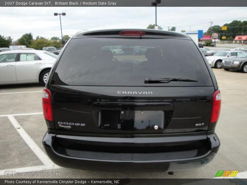Brilliant Black / Medium Slate Gray 2007 Dodge Caravan SXT