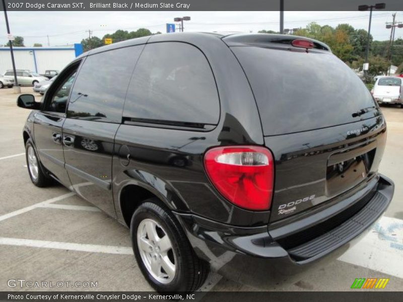 Brilliant Black / Medium Slate Gray 2007 Dodge Caravan SXT