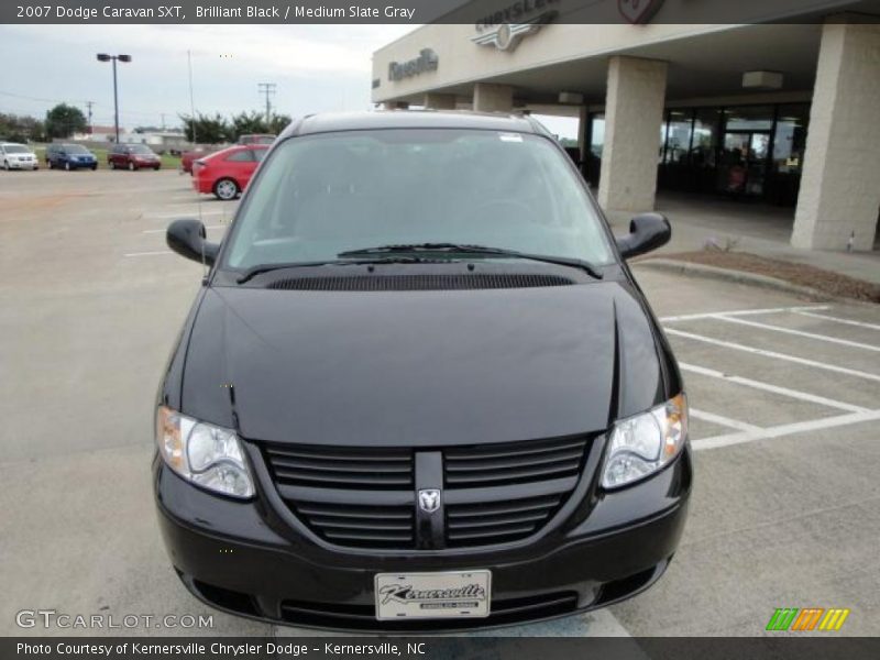 Brilliant Black / Medium Slate Gray 2007 Dodge Caravan SXT
