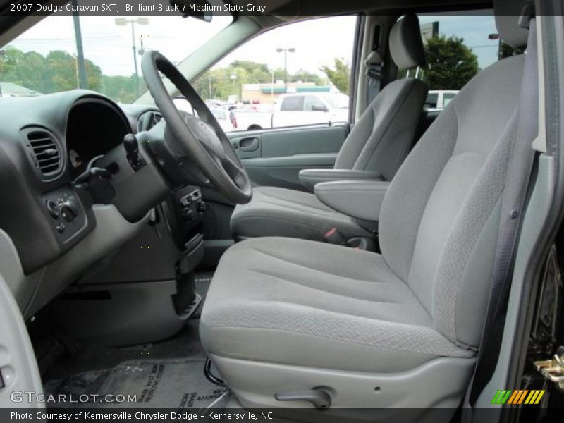 Brilliant Black / Medium Slate Gray 2007 Dodge Caravan SXT
