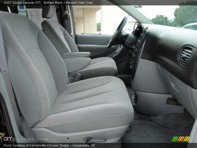 Brilliant Black / Medium Slate Gray 2007 Dodge Caravan SXT