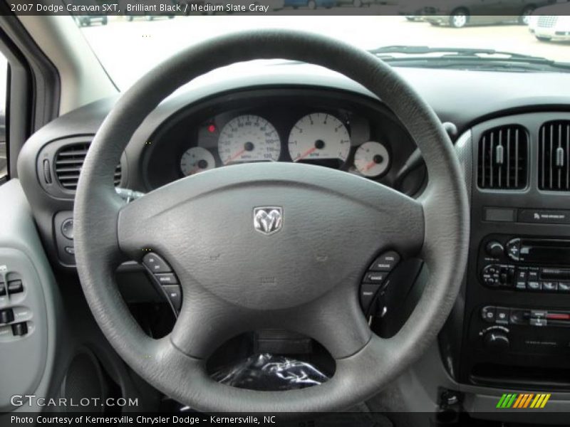 Brilliant Black / Medium Slate Gray 2007 Dodge Caravan SXT