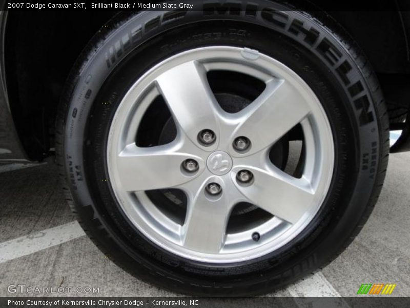 Brilliant Black / Medium Slate Gray 2007 Dodge Caravan SXT