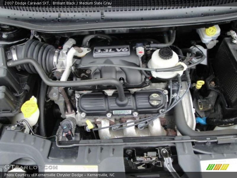 Brilliant Black / Medium Slate Gray 2007 Dodge Caravan SXT