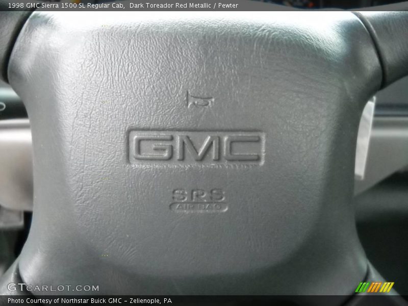 Dark Toreador Red Metallic / Pewter 1998 GMC Sierra 1500 SL Regular Cab