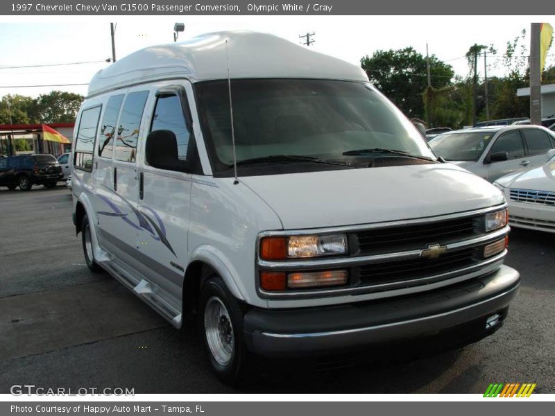 Olympic White / Gray 1997 Chevrolet Chevy Van G1500 Passenger Conversion