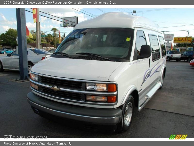 Olympic White / Gray 1997 Chevrolet Chevy Van G1500 Passenger Conversion