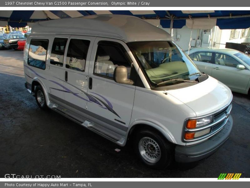 Olympic White / Gray 1997 Chevrolet Chevy Van G1500 Passenger Conversion