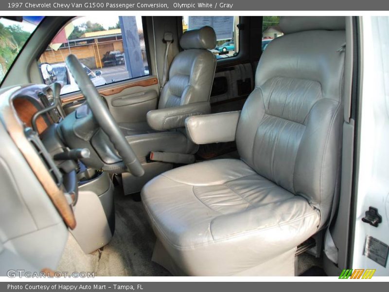 Olympic White / Gray 1997 Chevrolet Chevy Van G1500 Passenger Conversion