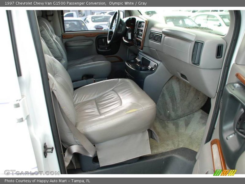 Olympic White / Gray 1997 Chevrolet Chevy Van G1500 Passenger Conversion