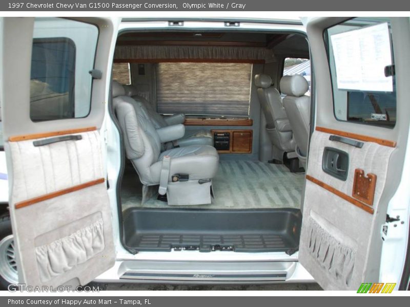 Olympic White / Gray 1997 Chevrolet Chevy Van G1500 Passenger Conversion