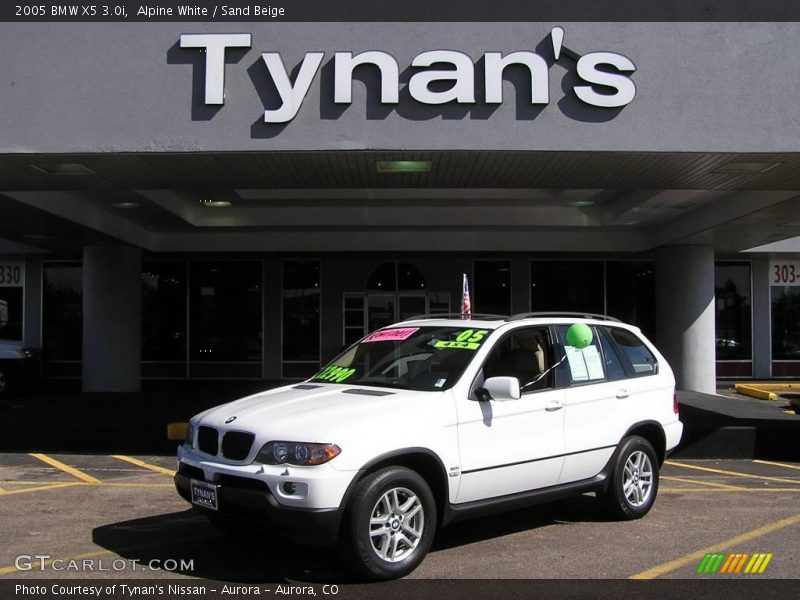Alpine White / Sand Beige 2005 BMW X5 3.0i