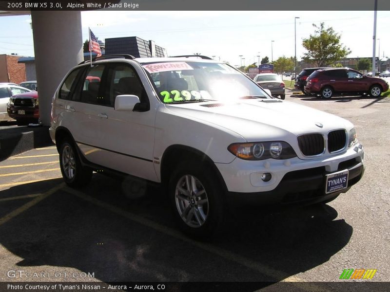 Alpine White / Sand Beige 2005 BMW X5 3.0i