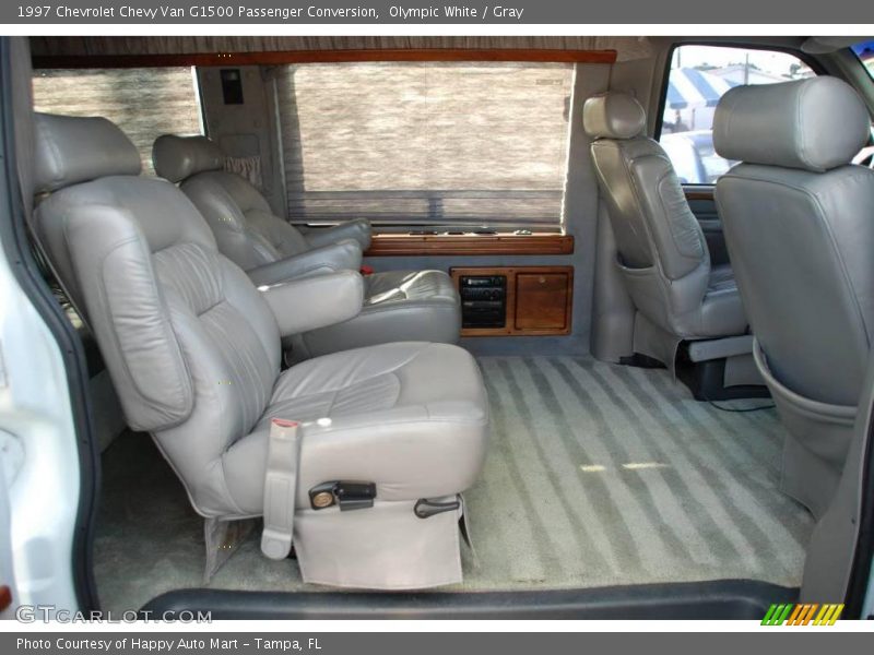 Olympic White / Gray 1997 Chevrolet Chevy Van G1500 Passenger Conversion