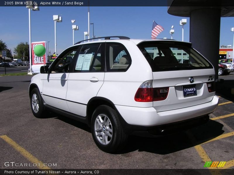 Alpine White / Sand Beige 2005 BMW X5 3.0i
