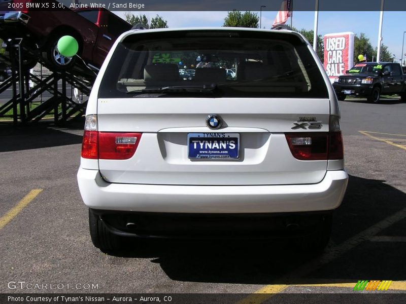 Alpine White / Sand Beige 2005 BMW X5 3.0i