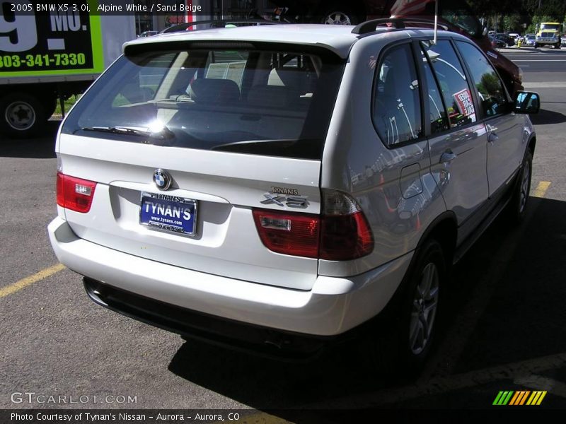 Alpine White / Sand Beige 2005 BMW X5 3.0i
