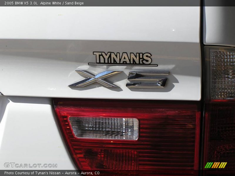 Alpine White / Sand Beige 2005 BMW X5 3.0i