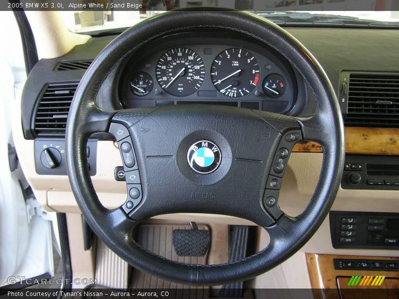Alpine White / Sand Beige 2005 BMW X5 3.0i