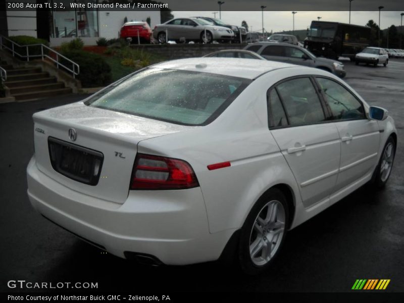 White Diamond Pearl / Parchment 2008 Acura TL 3.2