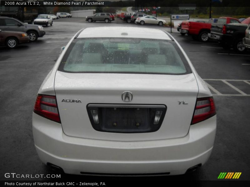 White Diamond Pearl / Parchment 2008 Acura TL 3.2