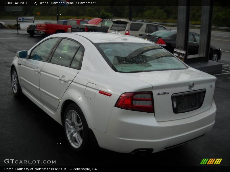 White Diamond Pearl / Parchment 2008 Acura TL 3.2