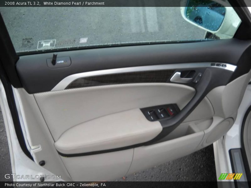 White Diamond Pearl / Parchment 2008 Acura TL 3.2