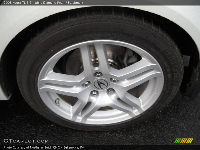 White Diamond Pearl / Parchment 2008 Acura TL 3.2