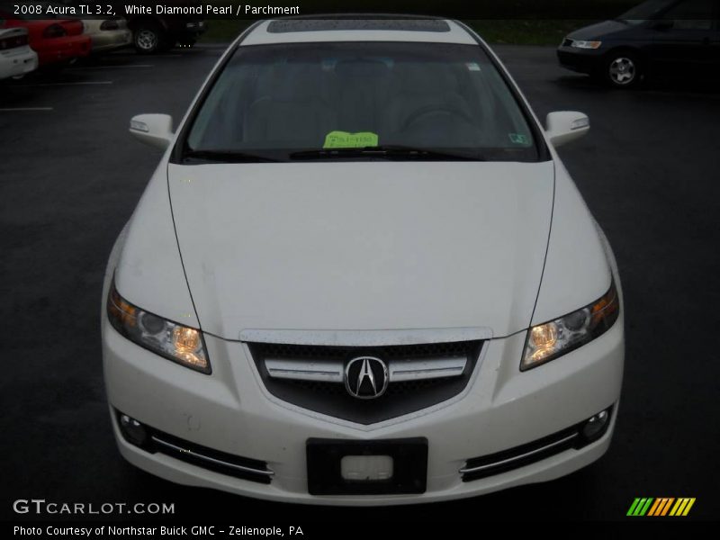 White Diamond Pearl / Parchment 2008 Acura TL 3.2