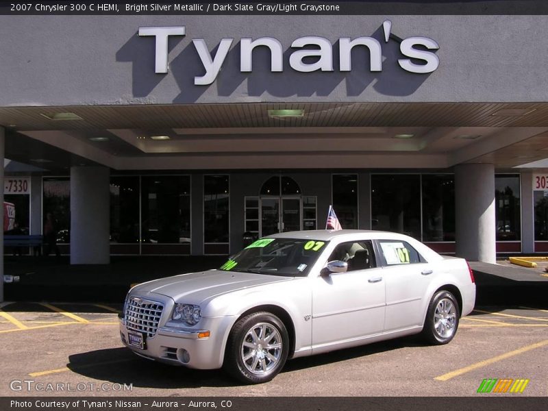 Bright Silver Metallic / Dark Slate Gray/Light Graystone 2007 Chrysler 300 C HEMI