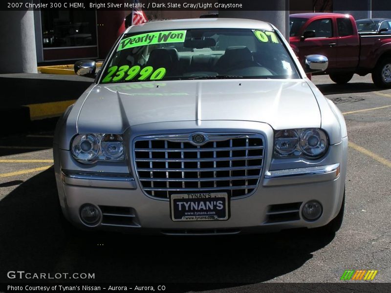 Bright Silver Metallic / Dark Slate Gray/Light Graystone 2007 Chrysler 300 C HEMI