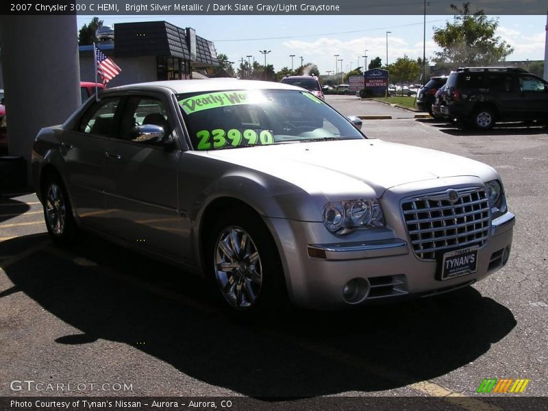 Bright Silver Metallic / Dark Slate Gray/Light Graystone 2007 Chrysler 300 C HEMI