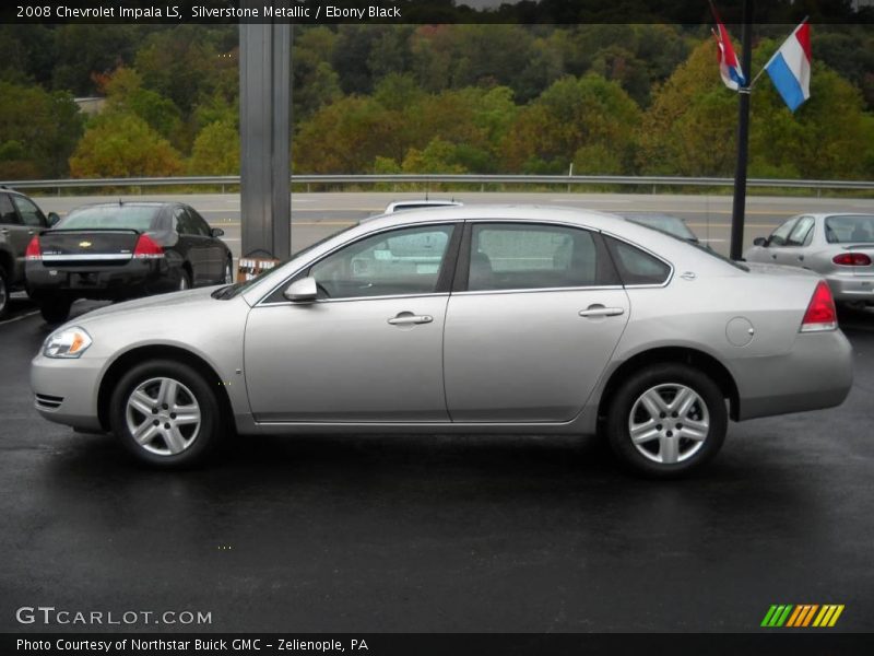 Silverstone Metallic / Ebony Black 2008 Chevrolet Impala LS