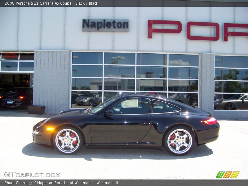 Black / Black 2008 Porsche 911 Carrera 4S Coupe