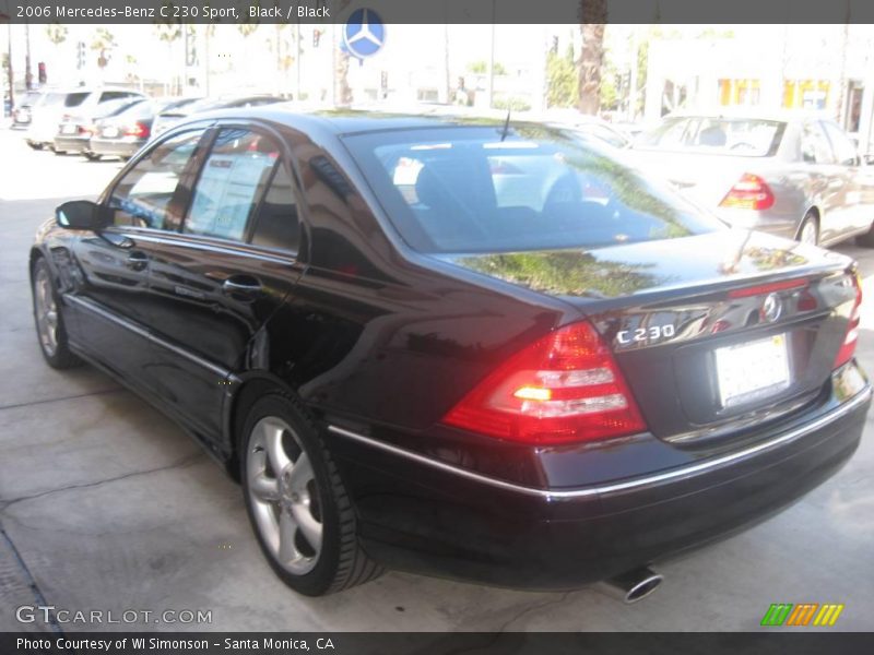 Black / Black 2006 Mercedes-Benz C 230 Sport