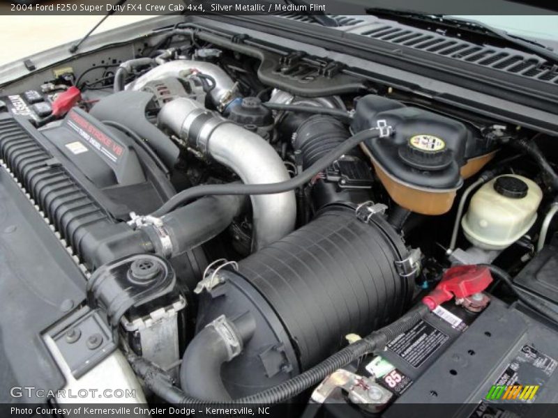 Silver Metallic / Medium Flint 2004 Ford F250 Super Duty FX4 Crew Cab 4x4
