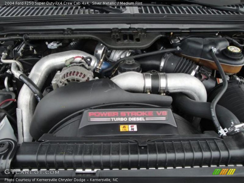 Silver Metallic / Medium Flint 2004 Ford F250 Super Duty FX4 Crew Cab 4x4