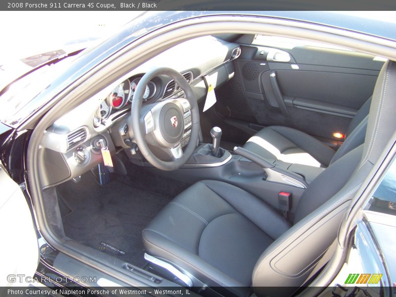 Black / Black 2008 Porsche 911 Carrera 4S Coupe