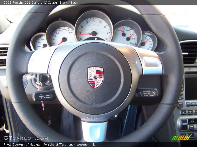 Black / Black 2008 Porsche 911 Carrera 4S Coupe