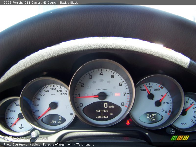 Black / Black 2008 Porsche 911 Carrera 4S Coupe