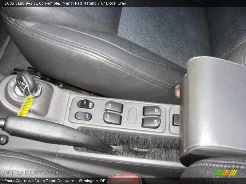 Merlot Red Metallic / Charcoal Grey 2003 Saab 9-3 SE Convertible