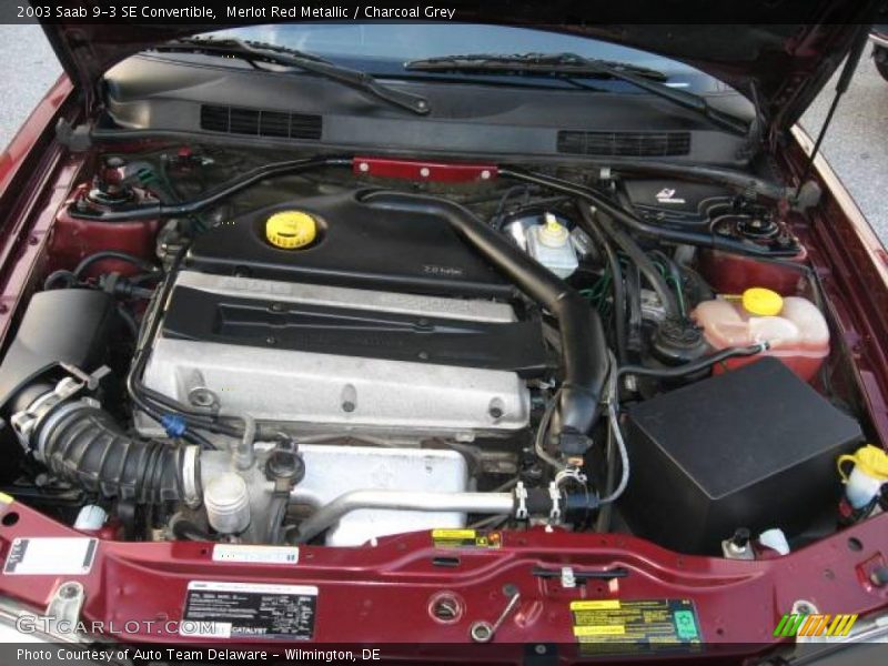 Merlot Red Metallic / Charcoal Grey 2003 Saab 9-3 SE Convertible