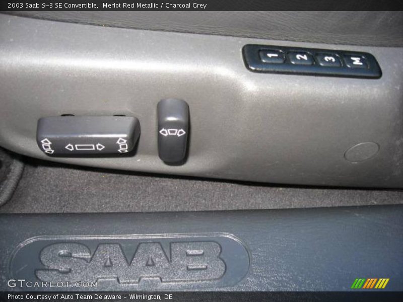 Merlot Red Metallic / Charcoal Grey 2003 Saab 9-3 SE Convertible