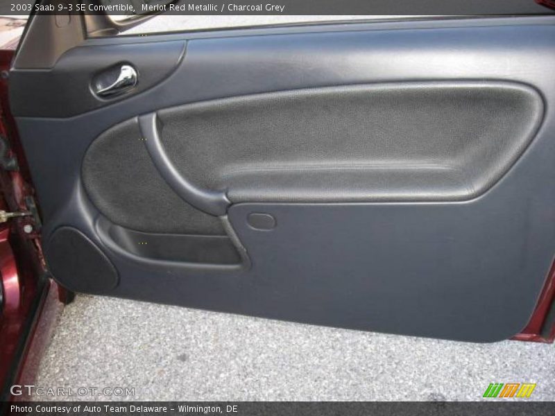 Merlot Red Metallic / Charcoal Grey 2003 Saab 9-3 SE Convertible