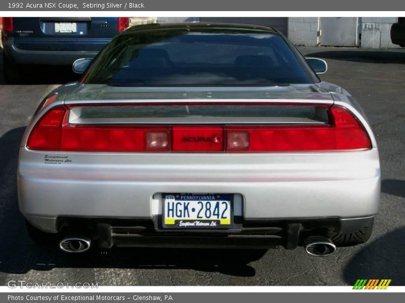 Sebring Silver / Black 1992 Acura NSX Coupe